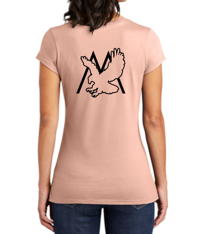 WOMEN DUSTY PEACH - CLASSIC CHEPE M - LADIES FITTED T-SHIRT