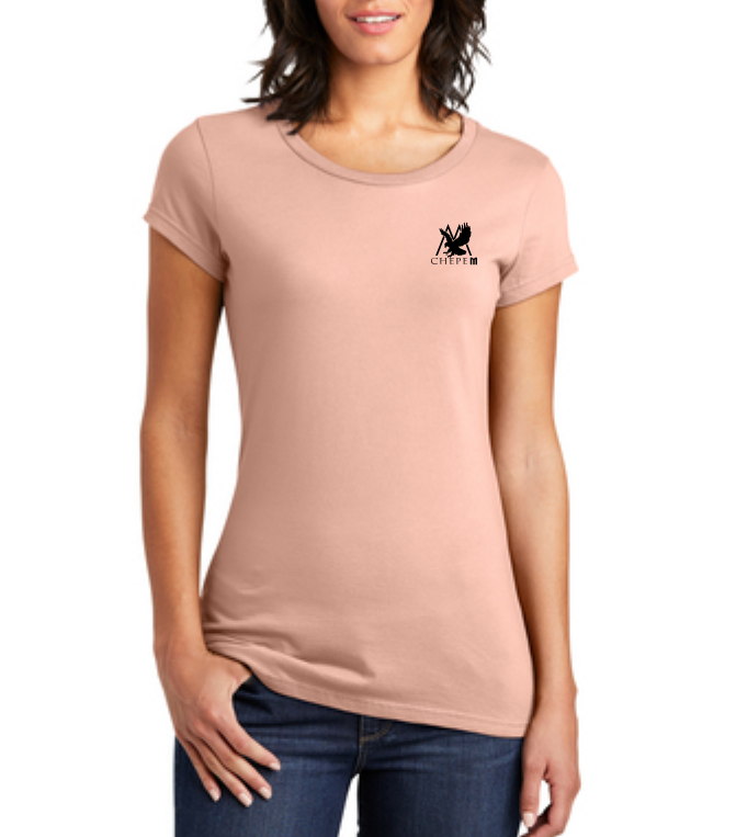WOMEN DUSTY PEACH - CLASSIC CHEPE M - LADIES FITTED T-SHIRT